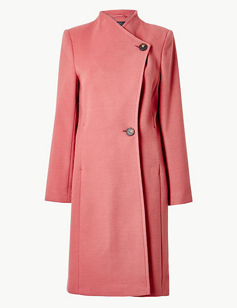Funnel Neck Coat | M&S Collection | M&S