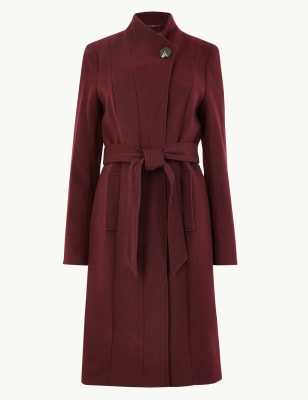 m and s red coat