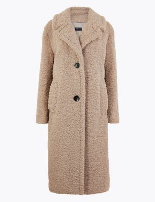 Faux Fur Teddy Coat | M&S Collection | M&S