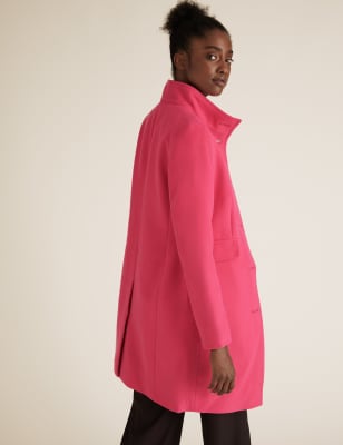 marks and spencer funnel coat