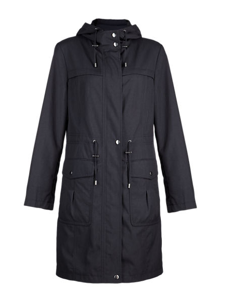 Hooded Knee Length Anorak with Stormwear™ | M&S Collection | M&S