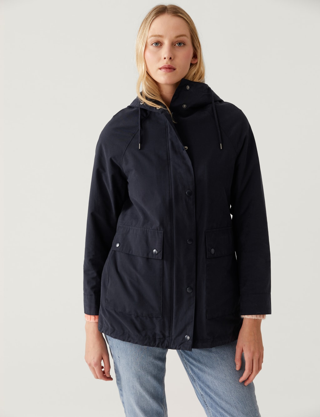 Cotton Rich Stormwear™ Hooded Parka Coat image 3