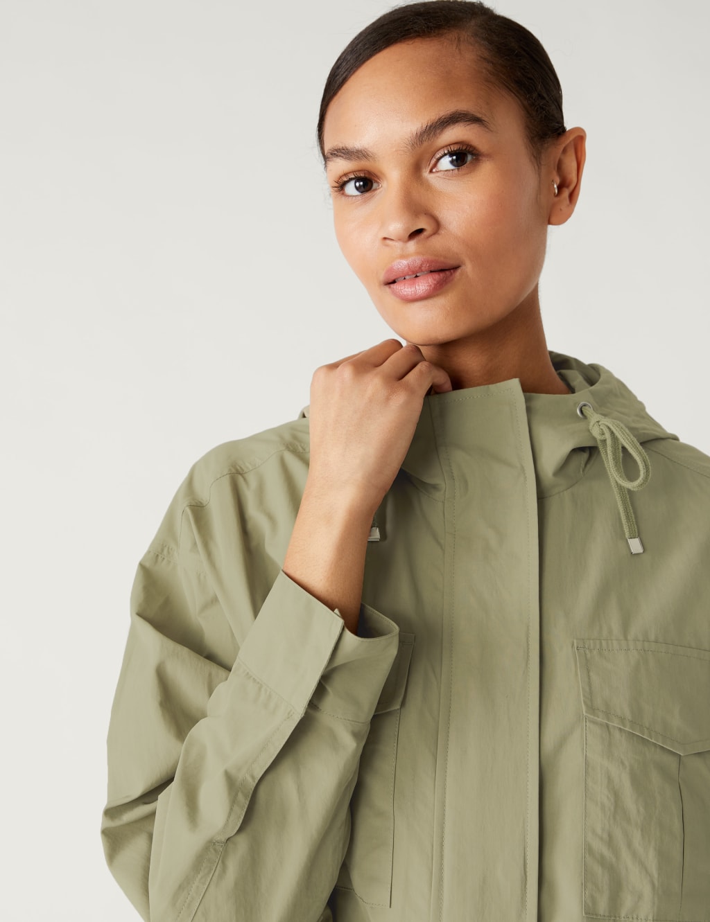 Lightweight Utility Rain Jacket With Cotton image 4