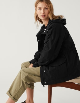 

M&S Collection Chaqueta multiusos ligera para la lluvia con algodónWomens - Black, Black