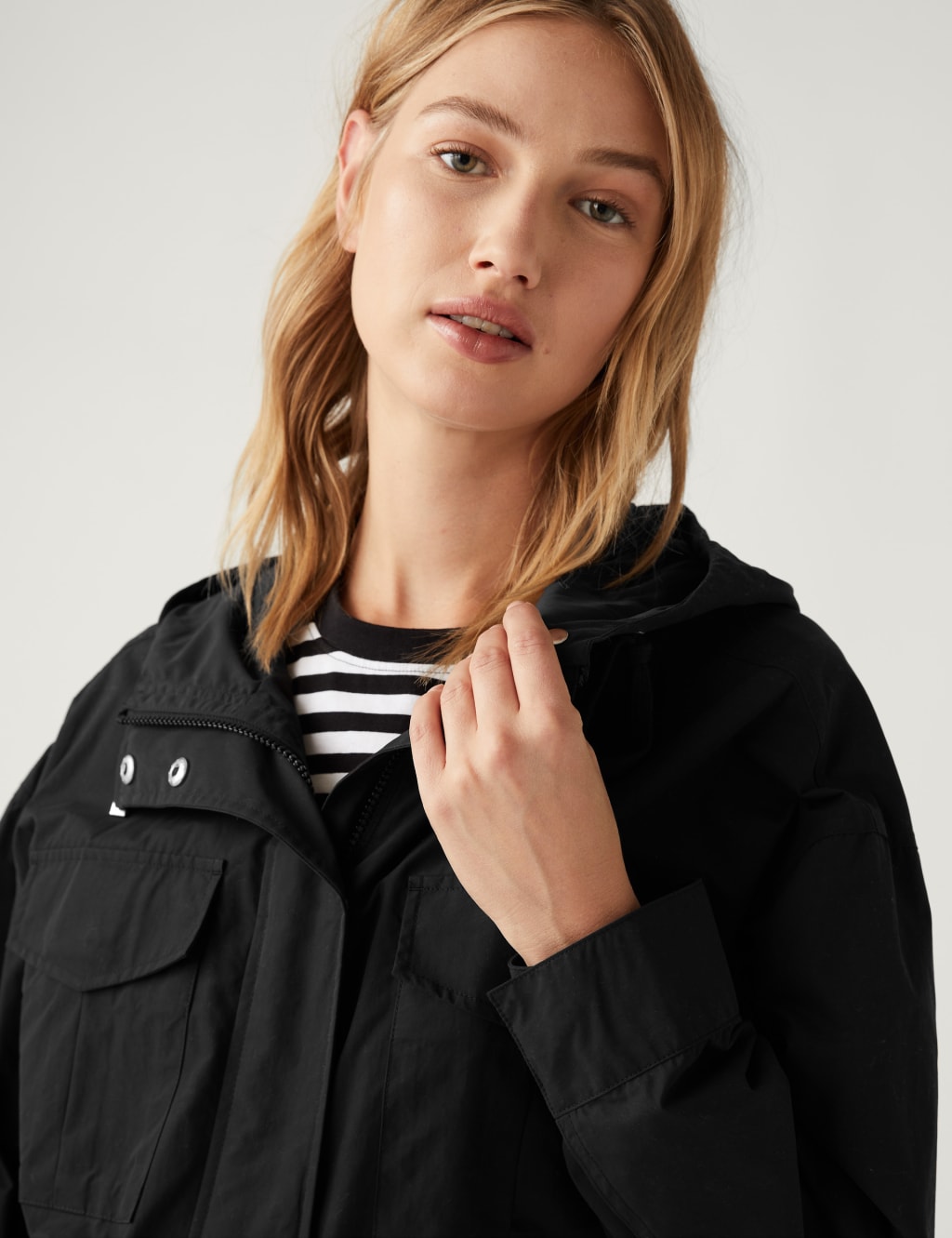 Lightweight Utility Rain Jacket With Cotton image 3