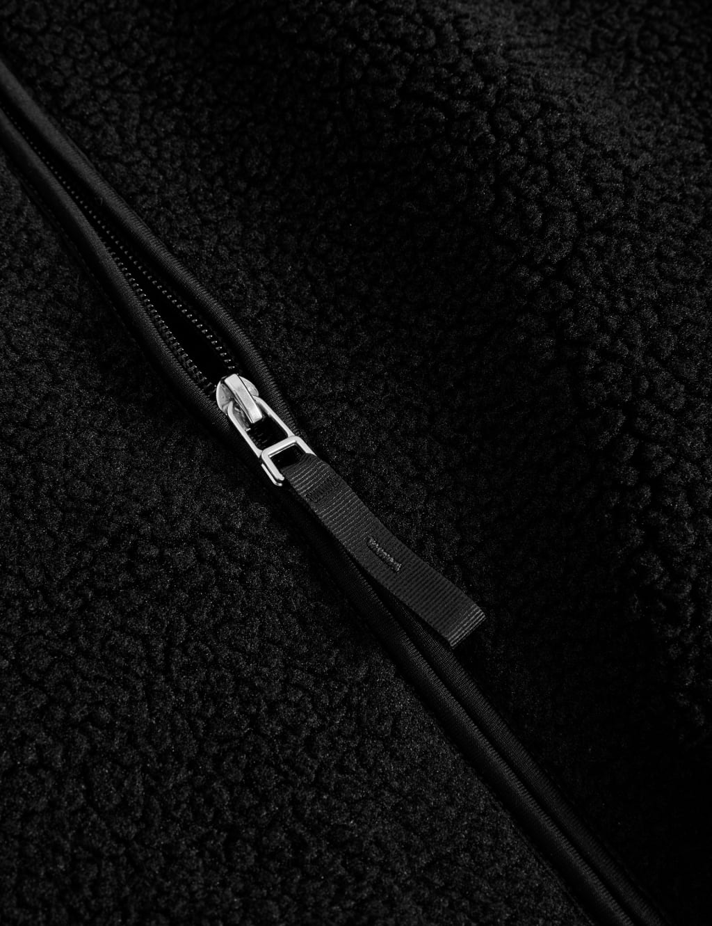 Borg Textured Funnel Neck Gilet image 6