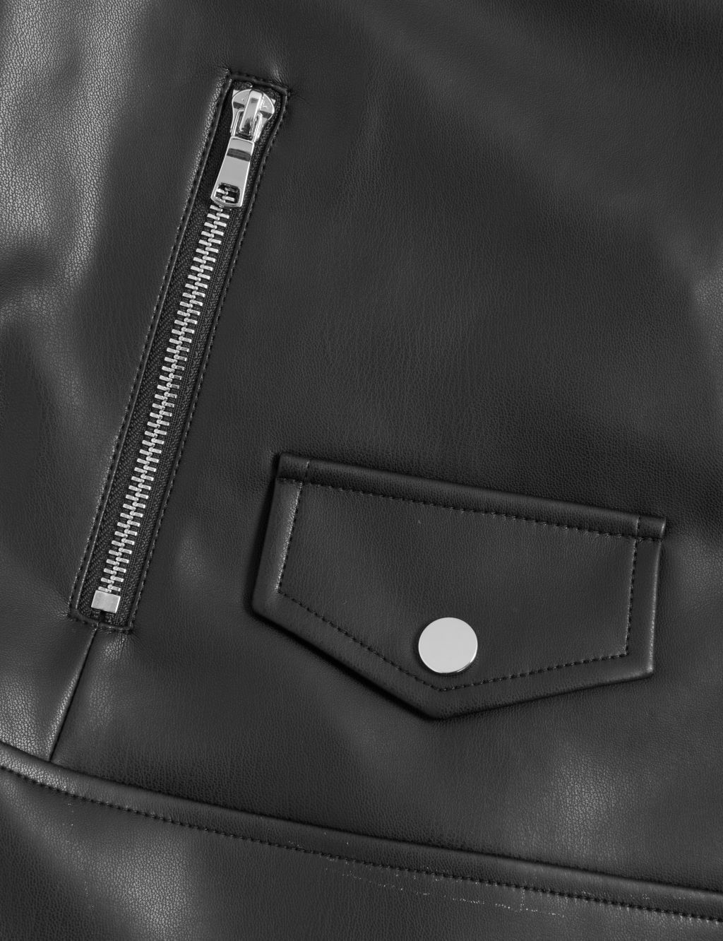 Faux Leather Biker Jacket image 6