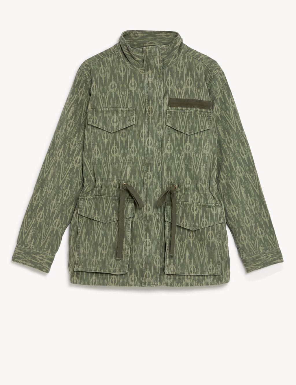 Cotton Rich Printed Utility Jacket image 2