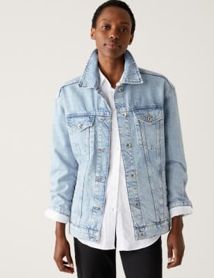 Marks and spencer 2025 oversized denim jacket