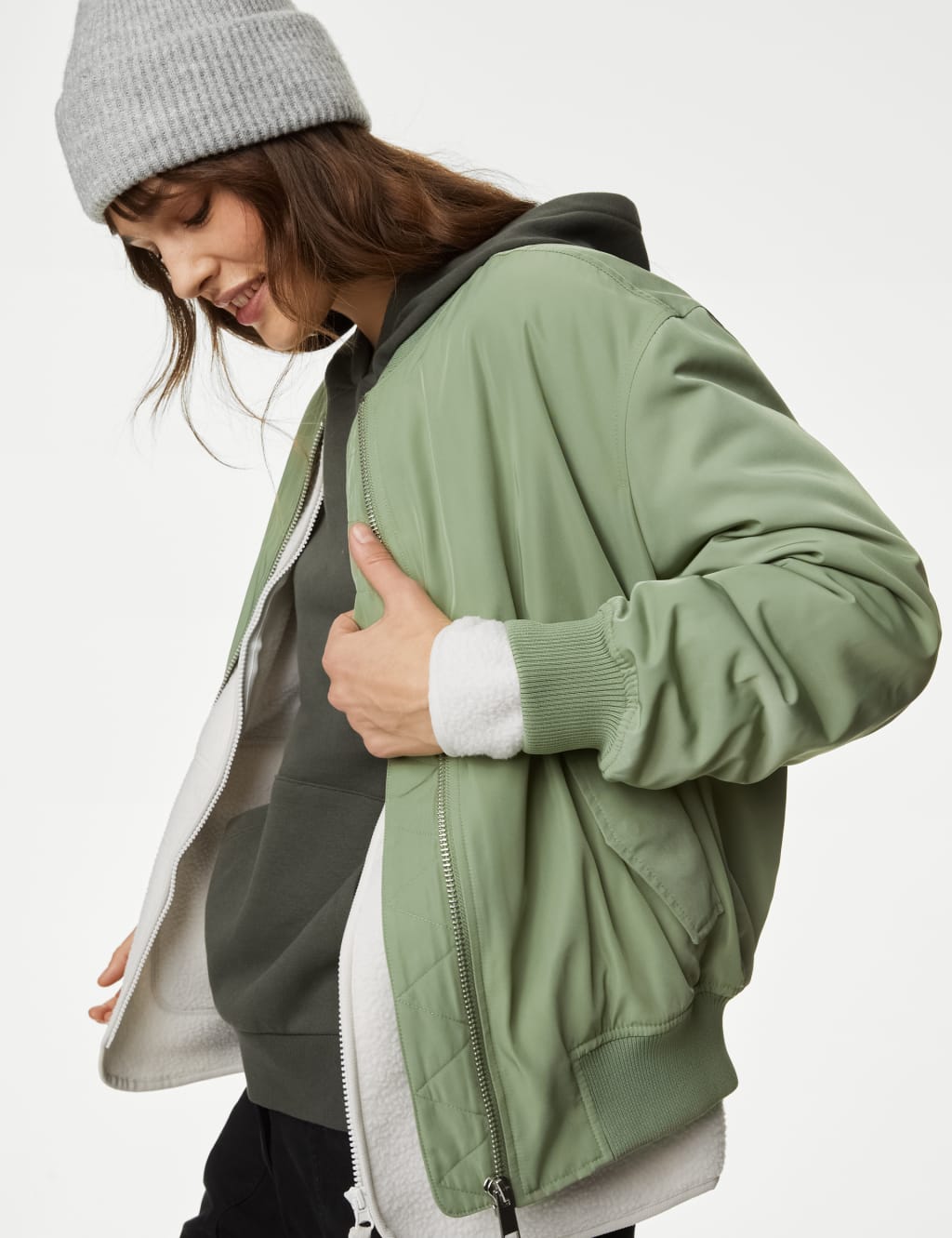 Padded Bomber Jacket image 1