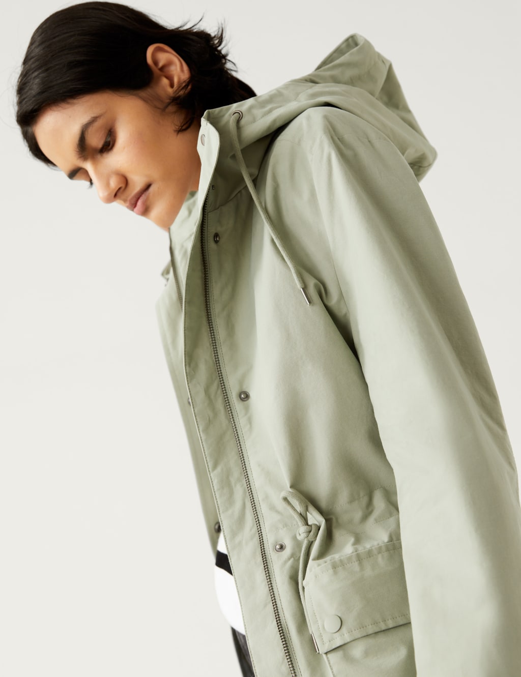 Cotton Rich Stormwear™ Hooded Parka Coat image 3