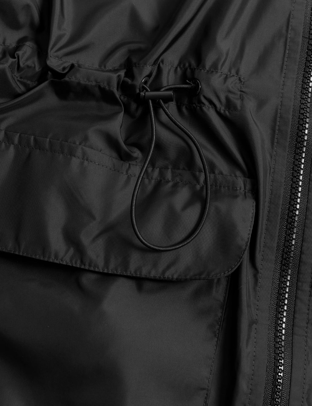 Showerproof Hooded Packaway Raincoat image 6