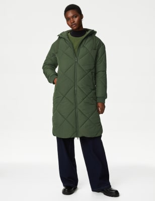 Puffer store coat green