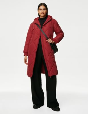 

Womens M&S Collection Recycled Thermowarmth™ Puffer Coat - Lipstick, Lipstick