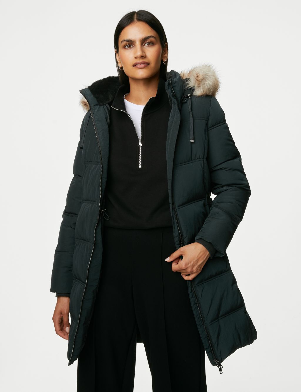 Recycled Thermowarmth™ Hooded Puffer Coat image 4