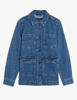 Cotton Rich Denim Utility Jacket