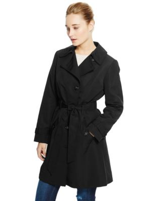 Tipped Belted Mac with Stormwear™ | M&S Collection | M&S