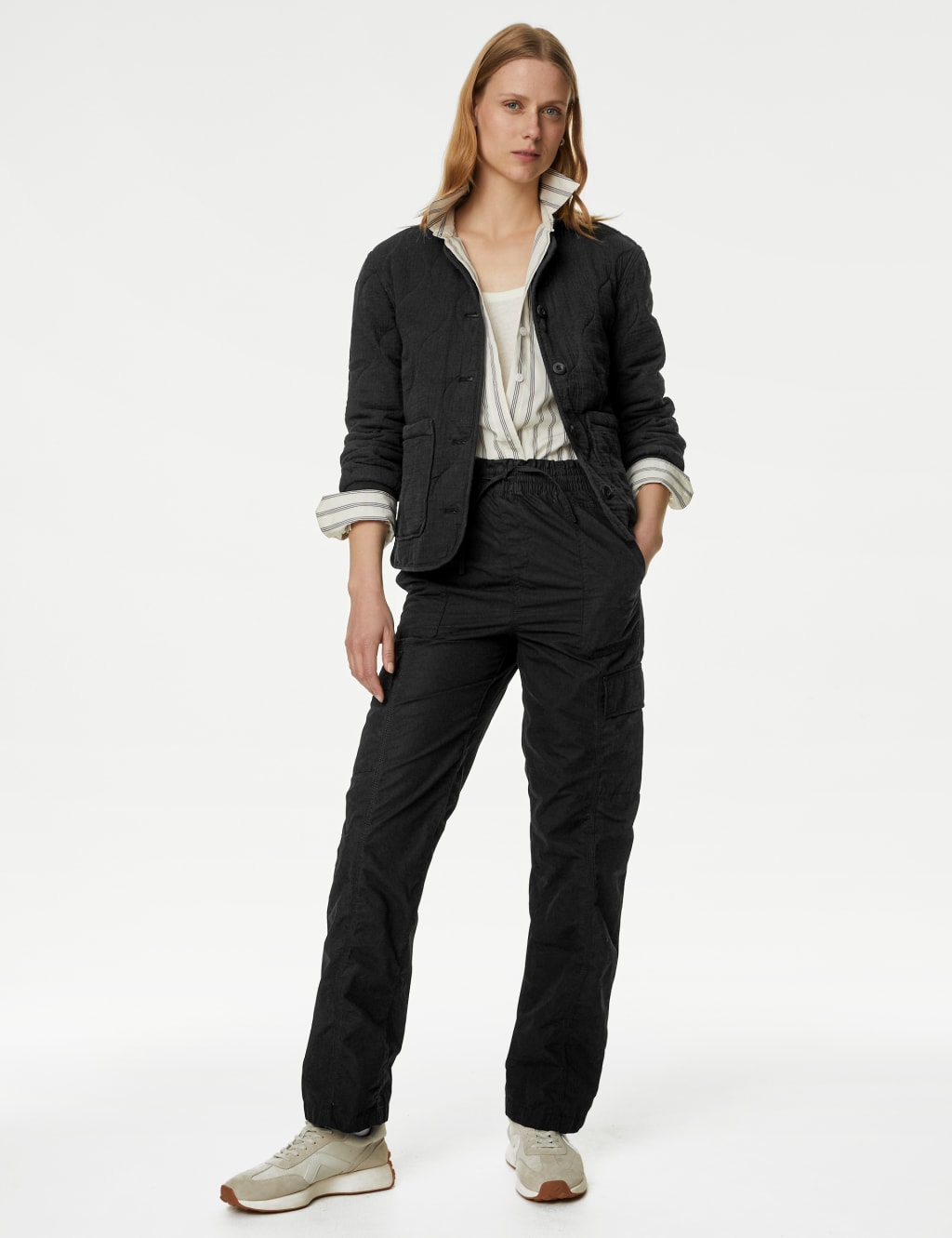 Pure Cotton Textured Quilted Jacket image 2