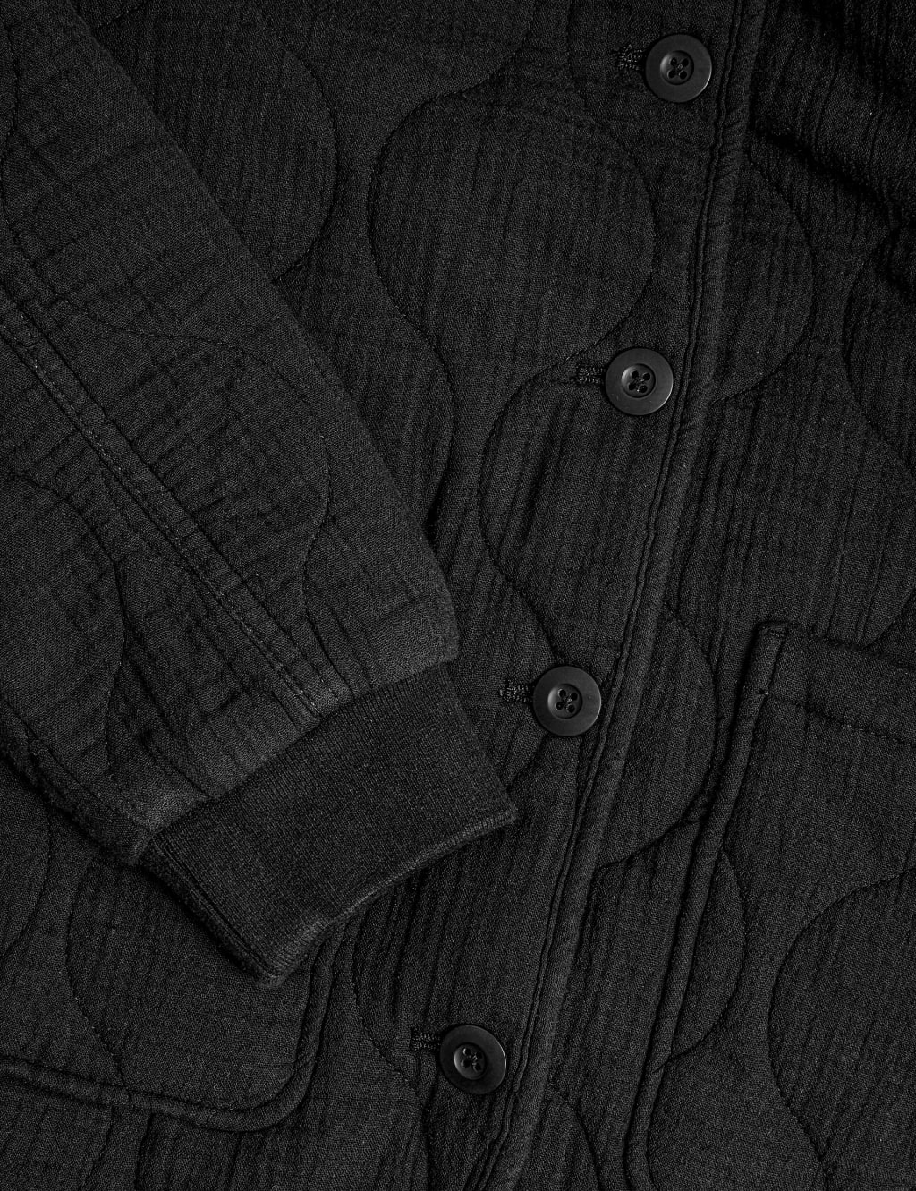 Pure Cotton Textured Quilted Jacket image 5