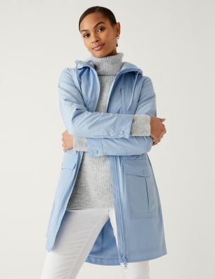 

Womens M&S Collection Kapuzenparka mit Stormwear™ - Blue, Blue