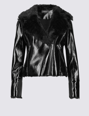 Faux Leather Biker Jacket | Limited Edition | M&S