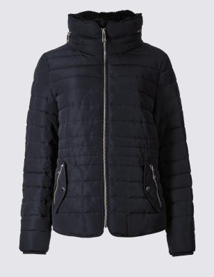 m and s padded coats ladies