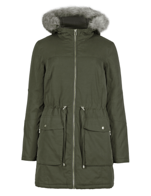 Hooded & Padded Parka with Stormwear™ | M&S Collection | M&S