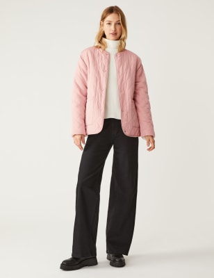 

Womens M&S Collection Recycled Reversible Quilted Puffer Jacket - Antique Rose, Antique Rose