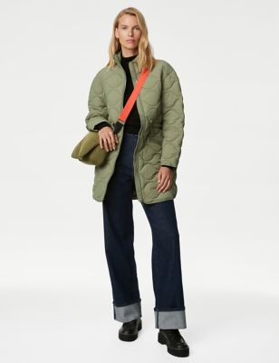 

Womens M&S Collection Recycled Thermowarmth™ Quilted Coat - Faded Khaki, Faded Khaki
