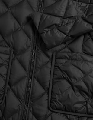 

Womens M&S Collection Feather & Down Stormwear™ Quilted Coat - Black, Black