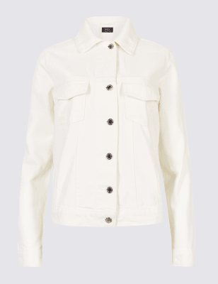 White denim jacket on sale marks and spencer