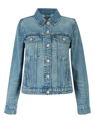 

Womens M&S Collection Denimjacke aus reiner Baumwolle - Medium Indigo, Medium Indigo