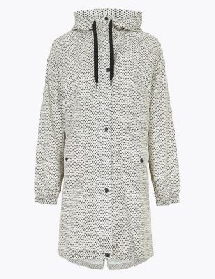 Showerproof Printed Hooded Raincoat | M&S Collection | M&S