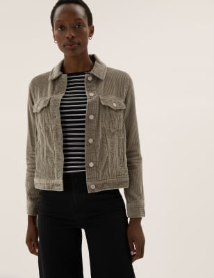 Cord sales biker jacket