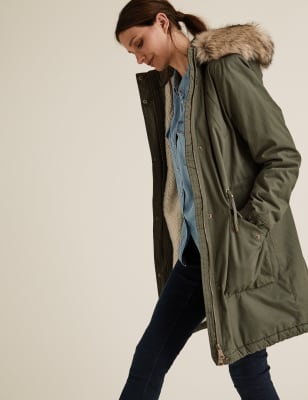 Marks and deals spencer ladies parkas