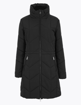 marks and spencer black coats womens