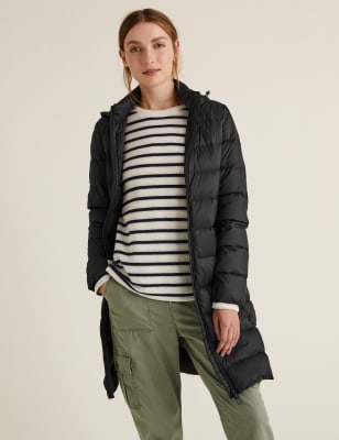 

Womens M&S Collection Abrigo acolchado con plumas y plumón - Black, Black
