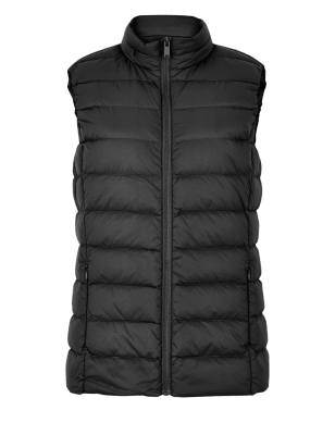 

Womens M&S Collection Feather & Down Puffer Gilet - Black, Black