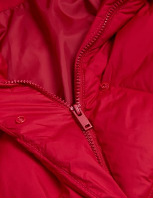 

Womens M&S Collection Feather & Down Stormwear™ Puffer Coat - Scarlet, Scarlet