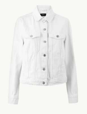 Button Detailed Denim Jacket | M&S Collection | M&S