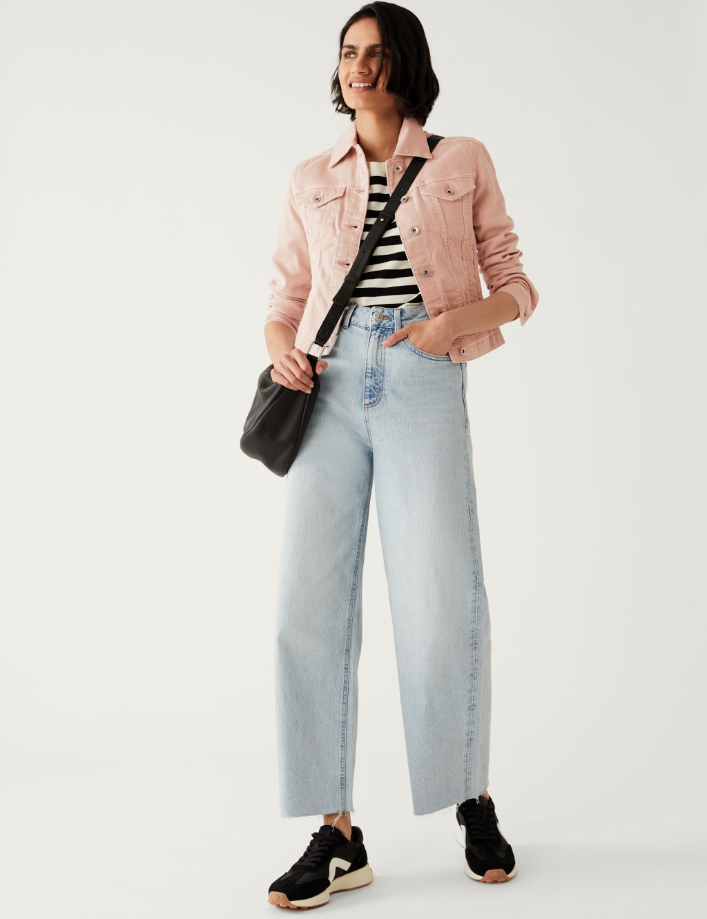 Cotton Rich Denim Jacket with Stretch image 1