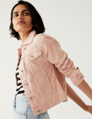 Mint velvet pink denim hot sale jacket