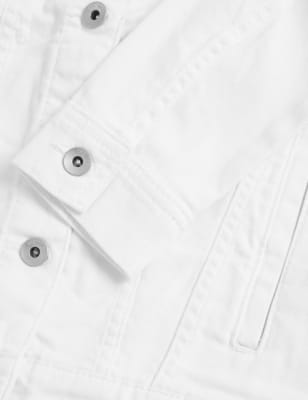 

M&S Collection Chaqueta denim elásticaWomens - White, White