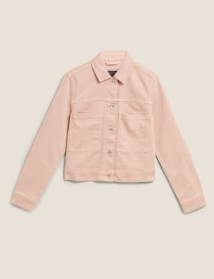 marks and spencer cropped jacket