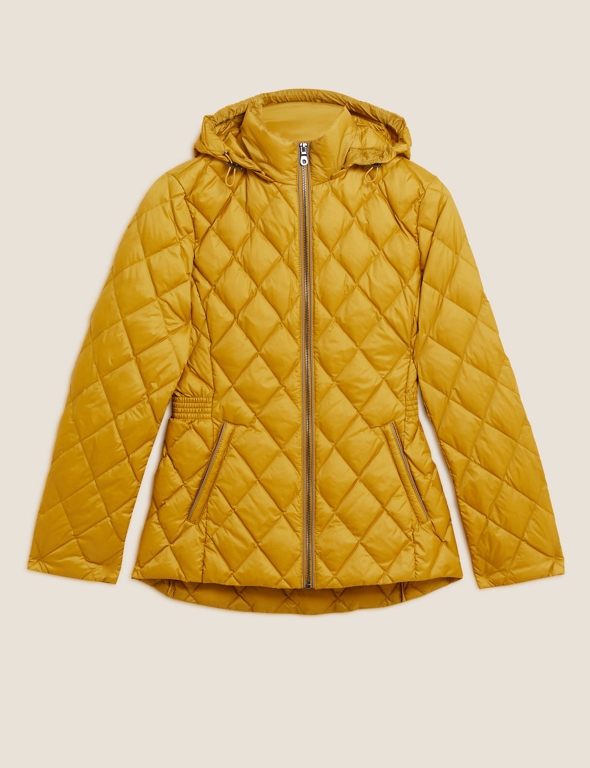 Feather & Down Quilted Puffer Jacket