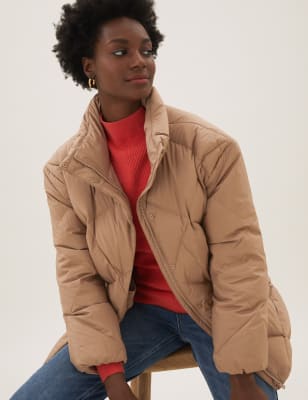 

Womens M&S Collection The Feather & Down Puffer Jacket - Spice, Spice