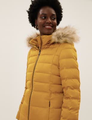 

Womens M&S Collection Thermowarmth™ Padded Puffer Coat - Dark Ochre, Dark Ochre