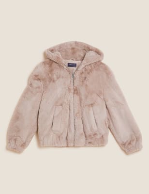 Marks and spencer fur on sale jacket