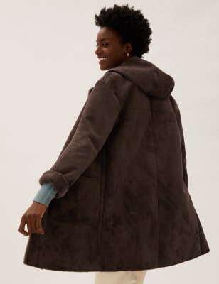 Reversible Faux-Shearling Coat - Hazel