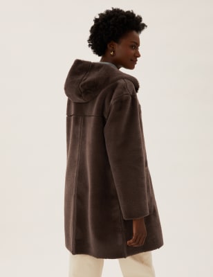 Reversible Faux-Shearling Coat - Hazel